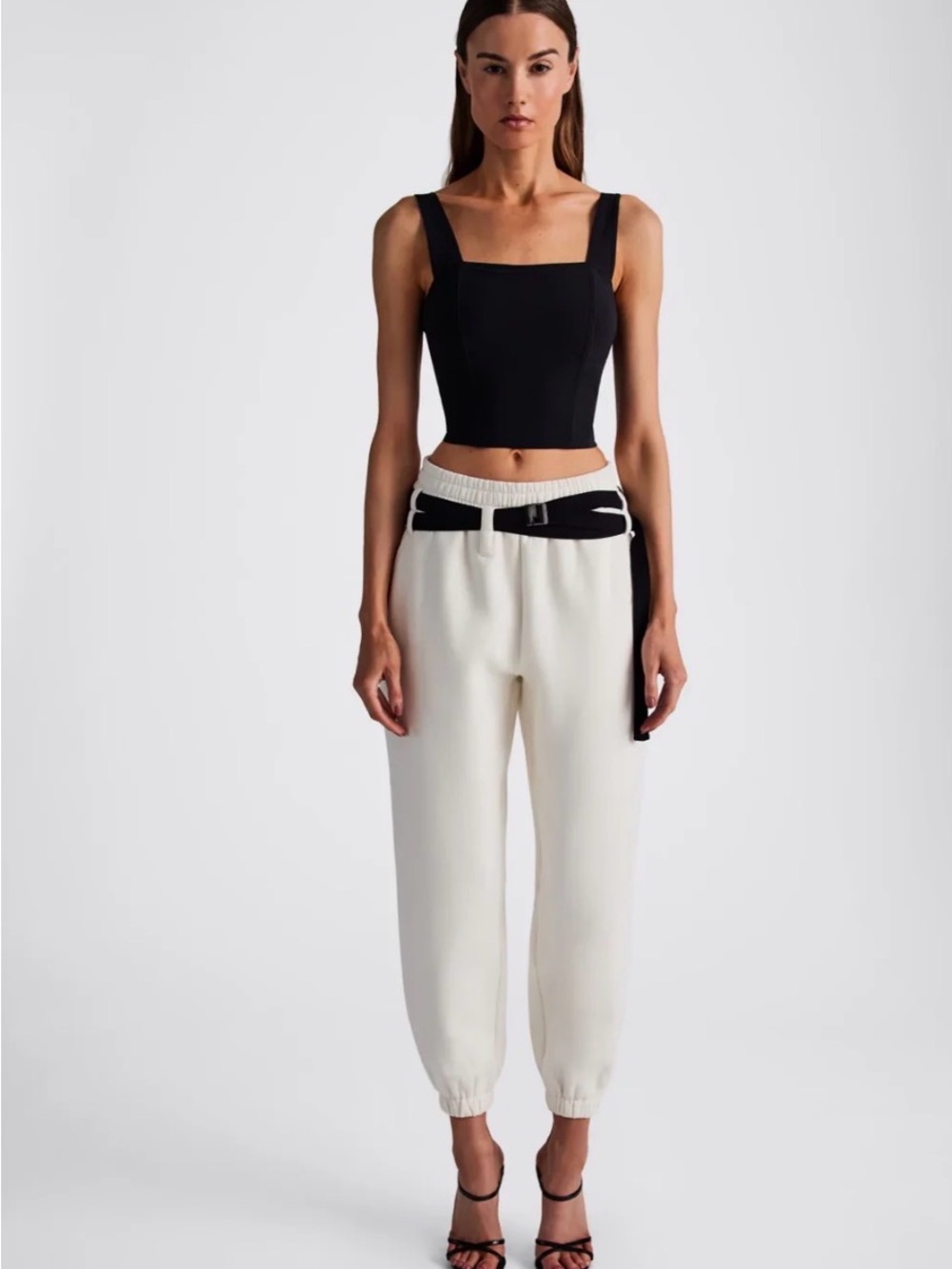 NWOT IN/ONE by Ilana Kugel nova French terry sweatpants joggers off white XS